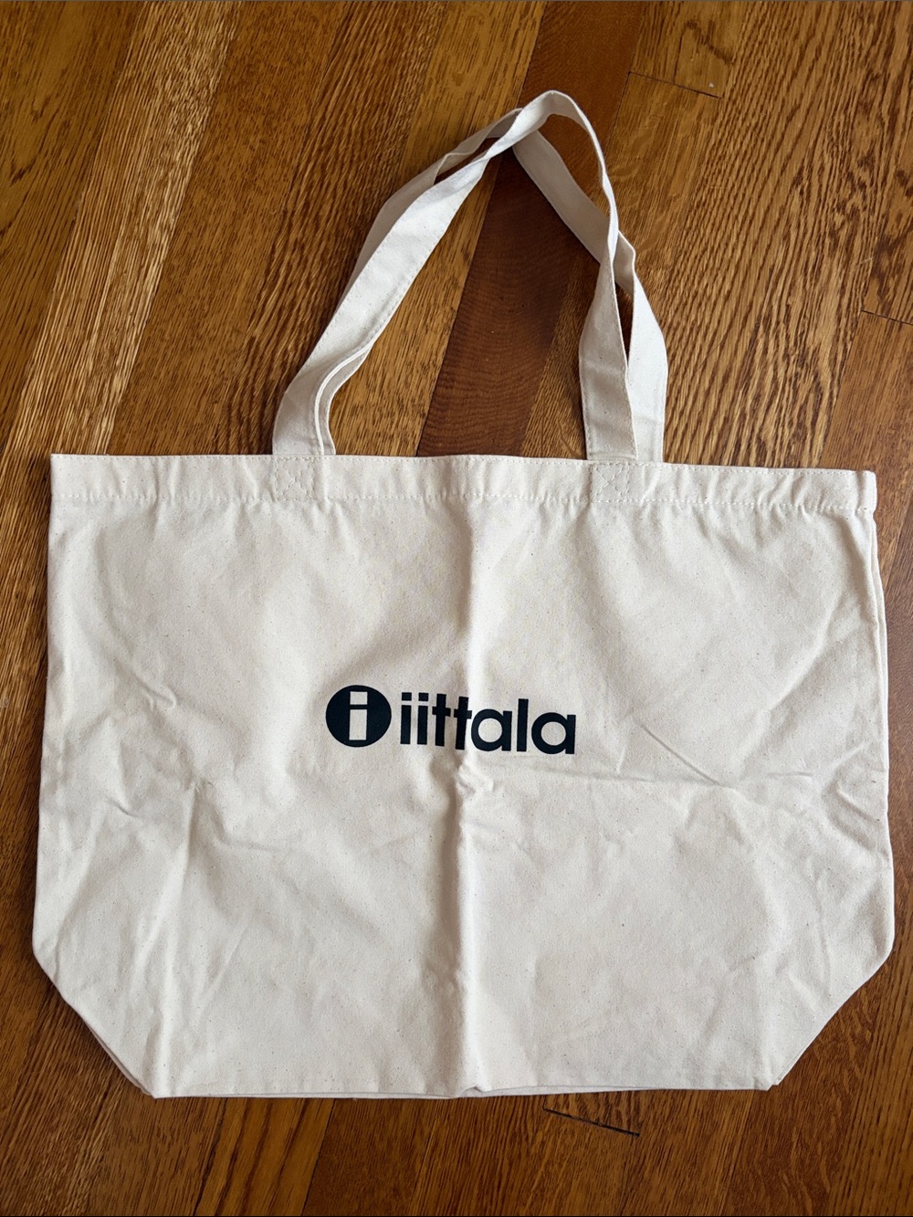 Iittala Natural Canvas Tote with Black Logo (brand new)
